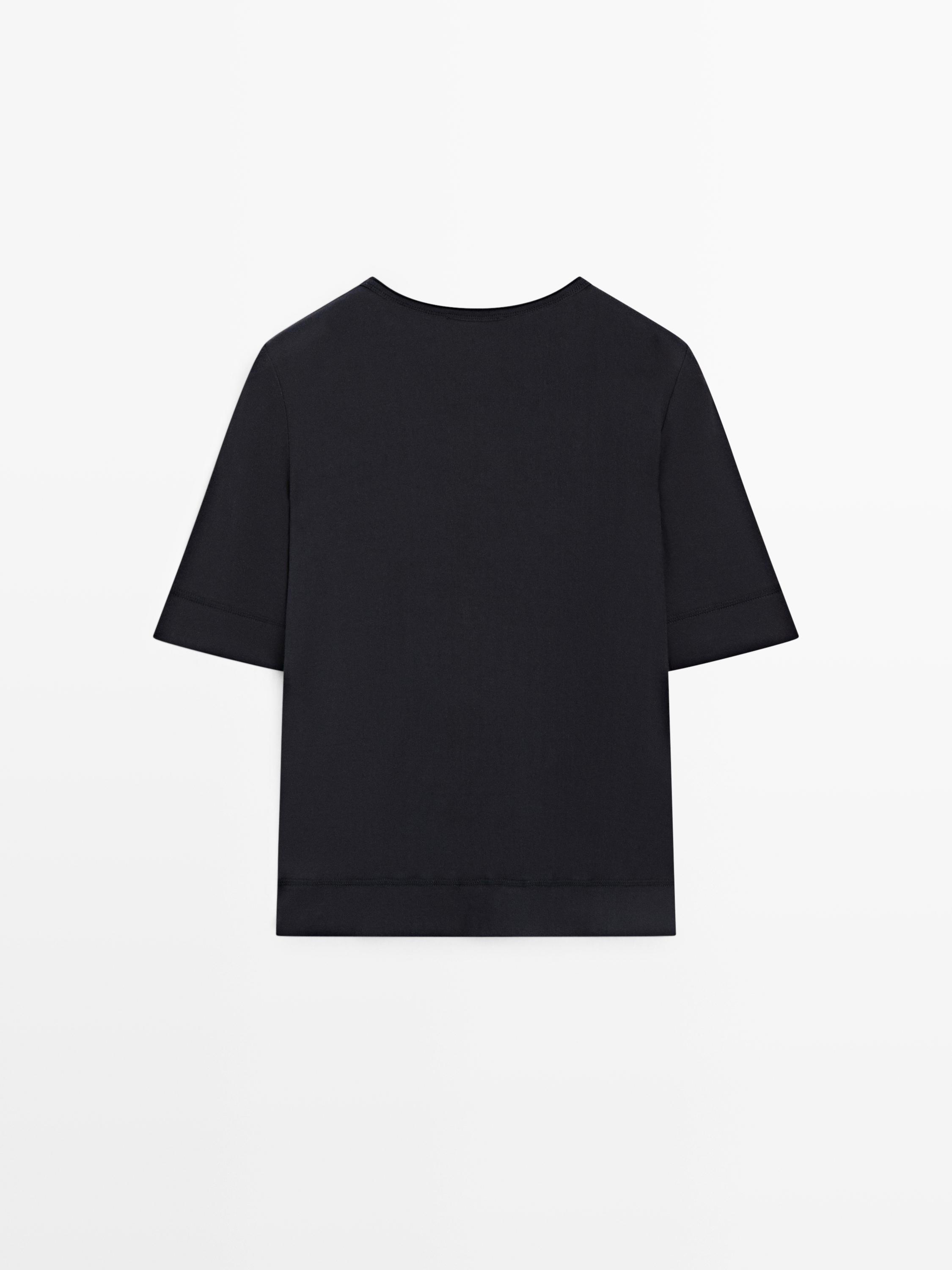 T-shirt en coton mélangé